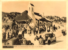 La Foclaz * La Bénédiction Des Skis * Ski Sports D'hiver * Photo Ancienne 20x14.8cm - Sonstige & Ohne Zuordnung