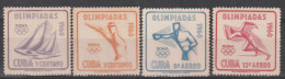 CUBA - N°532/3+PA N°212/3 ** (1960) Jeux Olympiques De Rome - Nuovi