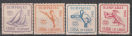 CUBA - N°532/3+PA N°212/3 ** (1960) Jeux Olympiques De Rome - Ungebraucht