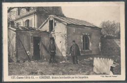 CPA 27 - Asnières, Maison Bombardée Par Les Zeppelins - Arnières