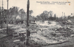 BELGIQUE - Bruxelles-Exposition - L'Incendie Des 14-15 Août 1910 - Vue Générale - Carte Postale Ancienne - Universal Exhibitions
