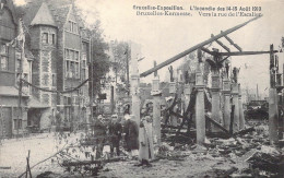 BELGIQUE - Bruxelles-Exposition - L'Incendie Des 14-15 Août 1910 - Vers La Rue De L'Escalier - Carte Postale Ancienne - Universal Exhibitions