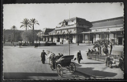 CPSM 06 - Nice, La Gare - Ferrocarril - Estación