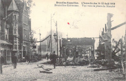BELGIQUE - Bruxelles-Exposition - L'Incendie Des 14-15 Août 1910 - Vue Vers La Place Du Marché - Carte Postale Ancienne - Exposiciones Universales