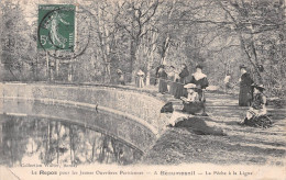 BEAUMESNIL (Eure) - Le Repos Pour Les Jeunes Ouvrières Parisiennes - La Pêche à La Ligne - Voyagé (2 Scans) - Beaumesnil