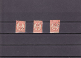 COURONNE DE SAINT ETIENNE ET COR POSTAL 1KR ROUGE N°1 OBLITéRé UN LOT DE 3 TIMBRES 2° CHOIX YVERT ET TELLIER 1871 - Giornali