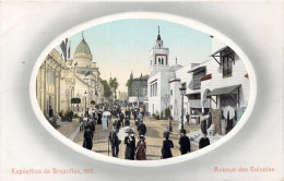 BELGIQUE - Bruxelles - Exposition De Bruxelles 1910 - Avenue Des Colonies - Carte Postale Ancienne - Universal Exhibitions