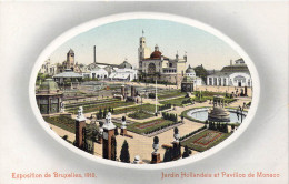 BELGIQUE - Bruxelles - Exposition De Bruxelles 1910 - Jardin Hollandais Et Pavillon De Monaco - Carte Postale Ancienne - Wereldtentoonstellingen