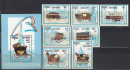 Kampuchea - PHILEXFRANCE / POST CARRIAGES 1989 MNH - Kampuchea