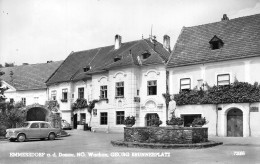 EMMERSDORF A. D. Donau, NO. Wachau, GEORG BRUNNERPLATZ. # Automobile # Fiat NSU Neckar - Melk