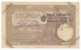 Yugoslavia - 100 Dinara 1929. P27* (counterfeit) (Y087) - Yougoslavie