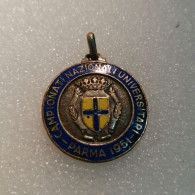 MEDAGLIA SMALTI "C.U.S.I. CAMPIONATI NAZIONALI UNIVERSITARI A PARMA 1951" SPORT MEDAL - Gymnastik