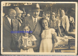 RARE NAZI Germany ADOLF HITLER WITH CHILDREN  PHOTO POSTCARD RPPC By HOFFMANN - Guerra 1939-45