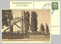 Breslau, Deutsches Reich Privatganzsache 12. Sängerbundesfest Sst.-16-2812 - Schlesien