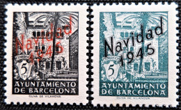 Espagne > Barcelone Navidad 1945 Edifil  N° SH NE 29 Et SH NE 30 MNH - Barcelona