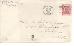 19586) Canada Regina Post Mark Cancel 1932 Slogan - Cartas & Documentos