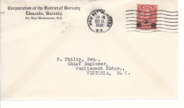 19592) Canada New Westminster Post Mark Cancel 1932 Overprint - Briefe U. Dokumente