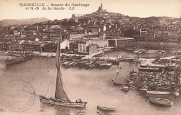 Marseille * Le Bassin Du Carénage * Notre Dame De La Garde * Bateaux - Vecchio Porto (Vieux-Port), Saint Victor, Le Panier