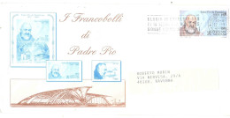 1999 PADRE PIO ISOLATO - Storia Postale