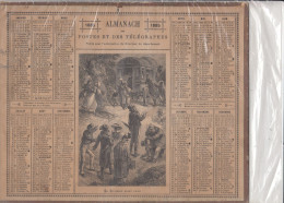 CALENDRIERS DES POSTES (1885)  La Diligence Avant 1880   21x26 - Big : ...-1900