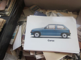 Old Poster Plakat Opel Corsa   31x21 Cm - Voitures