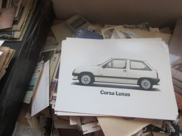 Old Poster Plakat Opel Corsa Luxus  31x21 Cm - Voitures