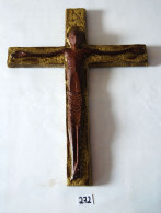 C272 Ancienne Croix - Christ Sur La Croix - Objet De Dévotion - Arte Religioso