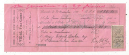 Mandat, Commerce De Cuirs...VIDAL FILS CADET , BRIOUDE, HAUTE LOIRE, 1891, Frais Fr 1.75 E - Wechsel