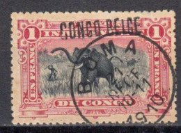 Congo Belge 1909 COB 386B Oblitere. CAD Boma 1910 - Gebraucht