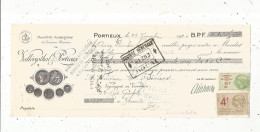 Mandat, Société Anonyme Des VERRERIES REUNIESde VALLERYSTAL & PORTIEUX, Portieux, 1926, Frais Fr 1.75 E - Wissels