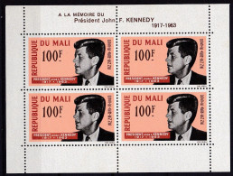 ML-92 – MALI – BLOCKS - 1964 – J.F. KENNEDY - Y&T # 3 MNH 14 € - Mali (1959-...)