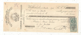 Mandat, Huiles, CARLIER & DUCATILLON, WILLEMS, Nord, 1926, Frais Fr 1.75 E - Wissels