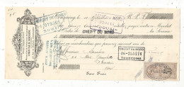 Mandat, Faiences, Verreries...LEMAN-VAN DE KERCKHOVE, 1926, Frais Fr 1.75 E - Bills Of Exchange