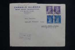 TURQUIE - Enveloppe Commerciale De Istanbul Pour La Suisse Par Avion En 1951 - L 144315 - Lettres & Documents