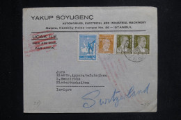 TURQUIE - Enveloppe  Commerciale De Istanbul Pour La Suisse En 1945 - L 144319 - Covers & Documents