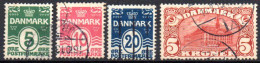 Danemark: Yvert N° 65/68; Cote 181.50€ - Usati