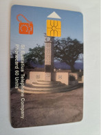 ST EUSTATIUS CHIP/ WILHELMINA MONUMENT /  CARD 60 Units US$ 10, ,- Naf 18,00  **13674 ** - Antillen (Nederlands)