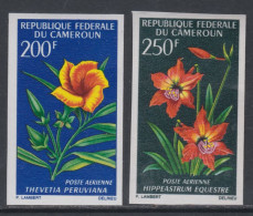 Cameroun PA N° 99 / 100  Nd XX Fleurs : Les 2 Valeurs Non Dentelées, Sans Charnière TB - Cameroun (1960-...)