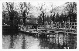 Carte Photo Interlaken 1941 Armée Suisse Militaria Schweizer Armee Militär Pontonniers Pontoniere Brückenbauer Thun - Interlaken