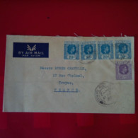 LETTRE MAURICE PORT LOUIS POUR TROYES - Mauricio (...-1967)