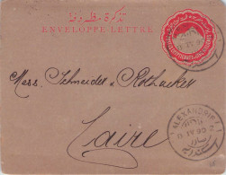 EGYPT - ENVELOPPE LETTRE CINQ MILL ALEXANDRIE - CAIRO 1890 / *255 - 1866-1914 Khédivat D'Égypte