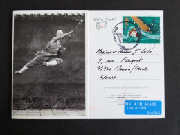 GRANDE BRETAGNE ROYAUME UNI GB AVEC YT 2360 PETER PAN CROCODILE - MOINE SHAOLIN - Storia Postale