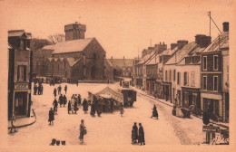 Barneville Plage * La Place De L'église Du Village * Commerces Magasins * Foire ? - Barneville