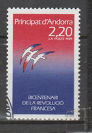 ANDORRA CORREO FRANCES Nº   376 SELLO USADO O MATASELLADO DE PRIMER DIA (C.U ) - Used Stamps
