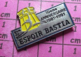 721 Pin's Pins / Beau Et Rare / SPORTS / 10e ANNIVERSAIRE ESPOIR BASTIA 1981 1991 CLUB GYMNASTIQUE - Gymnastics