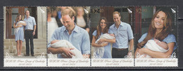 2013 New Zealand Royal Baby Complete Strip Of 4 MNH @ Below Face Value - Unused Stamps