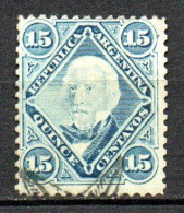 Col33 Argentine Argentina 1867  N° 20 Oblitéré Cote : 15,00€ - Used Stamps