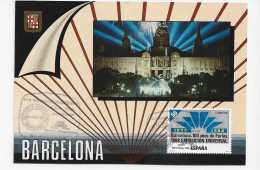 3785   Máxima Barcelona 1989, 100 Año De La Ferias , Expo Universal De Barcelona . - Tarjetas Máxima