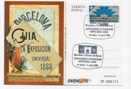 3785   Máxima Barcelona 1988, 100 Año De La Ferias , Expo Universal De Barcelona . - Tarjetas Máxima