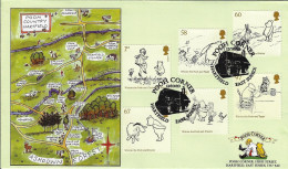 GB 2010 WINNIE THE POOH, POOH CORNER OFFICIAL STEVEN SCOTT FDC, JUST 10 OF THIS DESIGN - 2001-2010 Decimal Issues